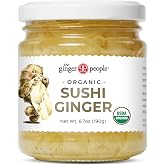 The Ginger People Organic Pickled Sushi Ginger Dye Free 6.7 oz 1Pk