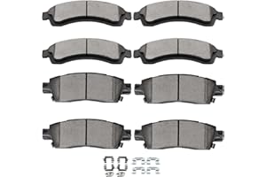 Ceramic Brake Pads Kits,SCITOO 8pcs Brakes Pads Set fit for Buick Rainier,for Chevy SSR,Trailblazer EXT,for GMC Envoy,Envoy XL,Envoy XUV,Jimmy,for Isuzu Ascender,for Oldsmobile Bravada,for Saab 9-7x