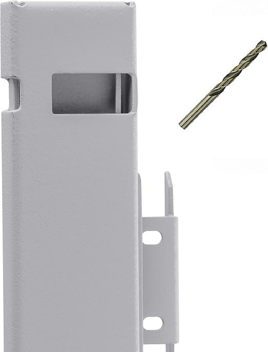 Amazon Com File Cabinet Locking Bar With Drill Bit Gray 22 5 Long For Use On A 2 Drawer File Cabinet Kitchen Dining