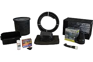 HALF OFF PONDS Simply Waterfalls 3200 Pond Free Waterfall Kit with MatrixBlox, with 10 ft by 25 ft PVC Liner and 3,200 GPH HydroFlow Series Submersible Pump - PVCPSANB0