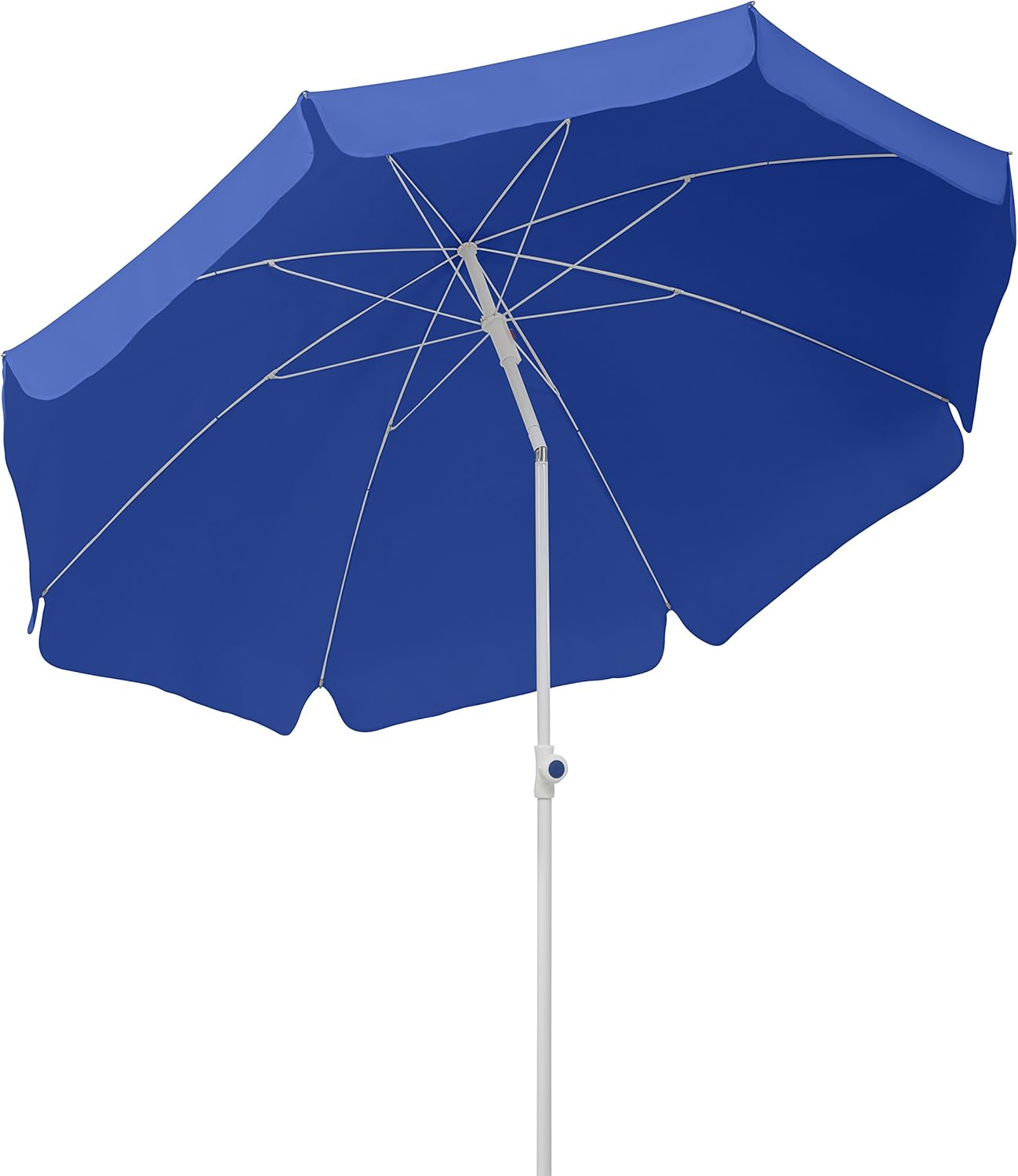 Schneider Sonnenschirm Ibiza, blau, 200 cm rund, Gestell Stahl, Bespannung Polyester, 2.1 kg