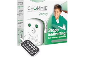 Chummie Premium Bedwetting Alarm for Deep Sleepers - Award Winning, Clinically Proven System with Loud Sounds, Bright Lights and Strong Vibrations, Green