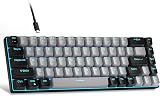MageGee 60% Mechanical Keyboard 68 Keys Blue Switch USB Wired Grey/Black
