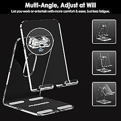 MoKo Acrylic Tablet Stand, Adjustable Angle Phone
