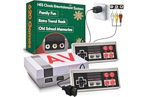 SWTOTK 2025 Retro Gaming Console for NES Classic Games 620, Plug & Play Mini System with 2 Wired Controllers, Vintage Entertainment Gift for Kids,Boys,Adults, and Gamer Parents, AV Output