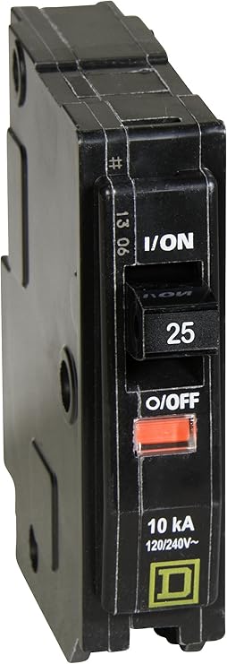 Square D By Schneider Electric Qo125cp Qo 25 Amp Single Pole Circuit Breaker Thermal Magnetic Circuit Breakers Amazon Com