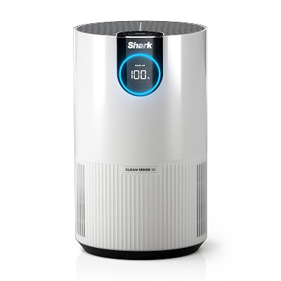 Shark Air Purifiers for Bedroom, Office, Dorm, Small Room, HEPA Air Filter, Odor Eliminator, Covers Up To 500 SQ FT, Air Filtration Removes Smoke, Dust, Allergens, Pet Dander, and Pollutants, HP102