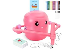SHOVIRA Drawing Robot for Kids with 150 Learning Cards and 17 Colorful Pens, Voice Interactive Educational Smart Art Painting Machine, Step-by-Step Drawing Guidance for Boys Girls Early Learning & STEM Toys