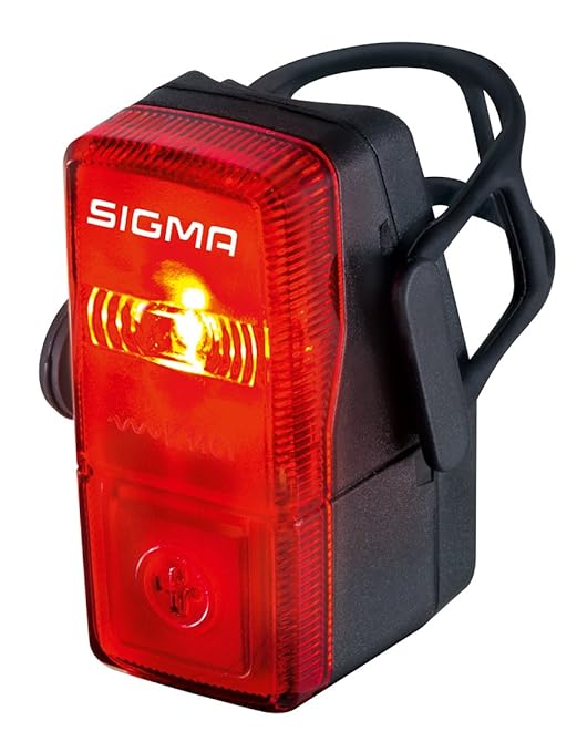 Sigma Sport LED Batterie Fahrradbeleuchtung CUBIC, 400 m Sichtbarkeit, batteriebetriebenes Rücklicht, StVZO zugelassen, Schwa
