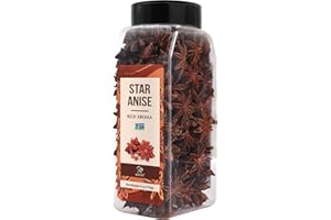 Soeos Star Anise, Star Anise Whole, Ainsie Seeds for bakeing and tea 6oz (170g)