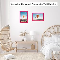 JCJMY 6x9 Picture Frame Pink for Wall Hanging or