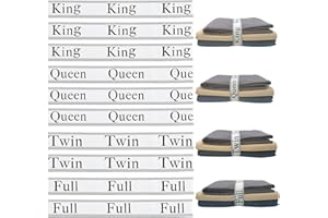 Maletnd 10 Pieces Bed Sheet Organizer Bands, Sheet Organizers and Storage Label Bands, Sheets Organizer for Closet, Sheet Label for Bedding, Sheet Keepers Linen Labels Bedding Bands (Grey, Mix 10Pcs)
