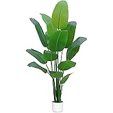Bird of Paradise Plant Artificial 7ft,Faux Plants Indoor Tall with 13 Trunks - The Perfect Indoor Silk Floor Plant for Home Decor in Living Room, Office, and Bedroom (7FT Bird of Paradise)