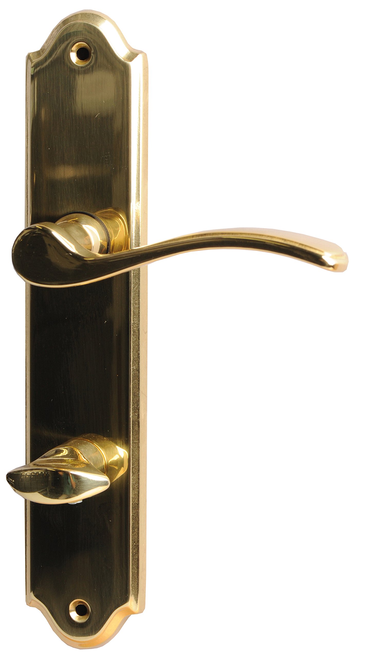 ALPERTEC Lori – Polished Brass for Bathroom Doors Bathroom Door Handle Set Door Fittings Door Handle, 32760083
