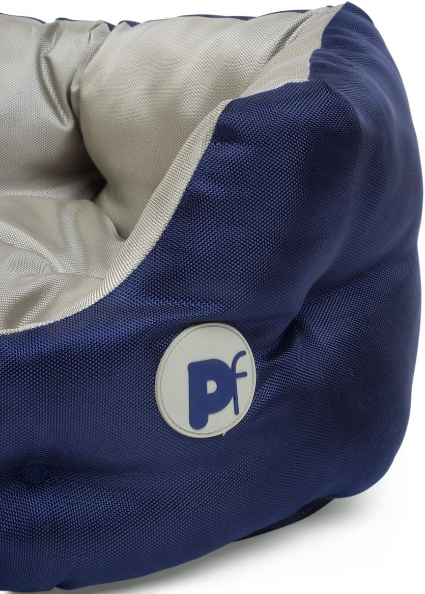 Petface Outdoor Paws Oval Bed for Dog Small, S, Navy Blue, S (Pack of 1) - Image 5