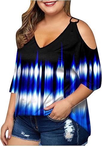 plus size half shirt