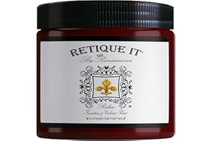 Retique It Chalk Furniture Paint by Renaissance DIY, 16 oz (Pint), 59 Burgundy