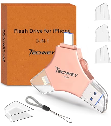 Amazon.com: MFi Certified USB 3.0 Flash Drive 256GB for iPhone