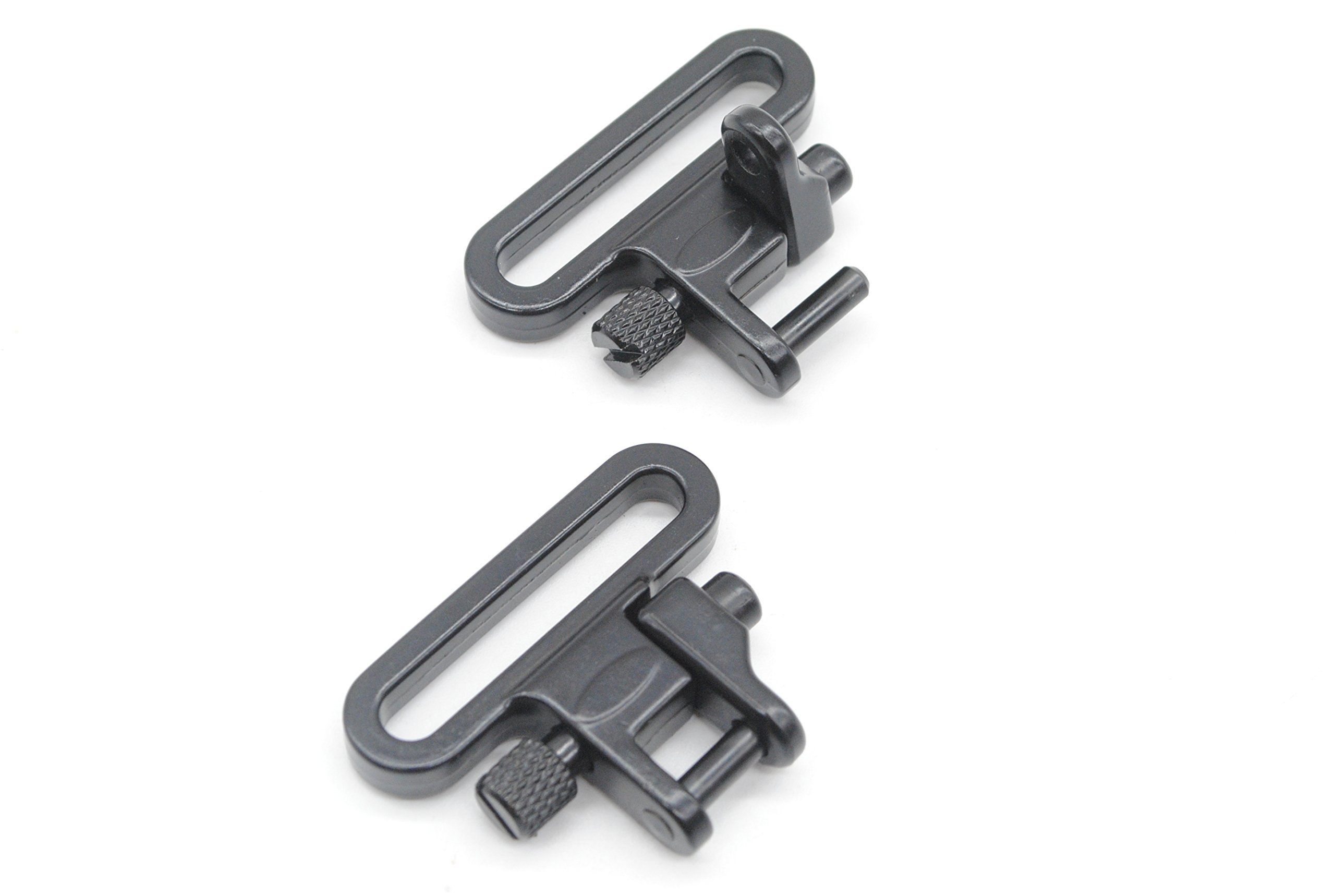 1 Pair Sling Swivels 1.25 Inch Heavy Duty 300 LB Quick Detach for Hunting Rifle Sling
