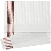 Devant Sports Towels Extra Large Caddy Golf Towel, White/Red Stripes
