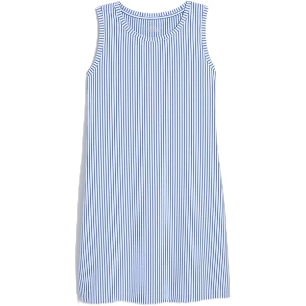 vineyard vines blue and white striped dress vineyard vines Women's Puff Sleeve Poplin Dress, Feeder