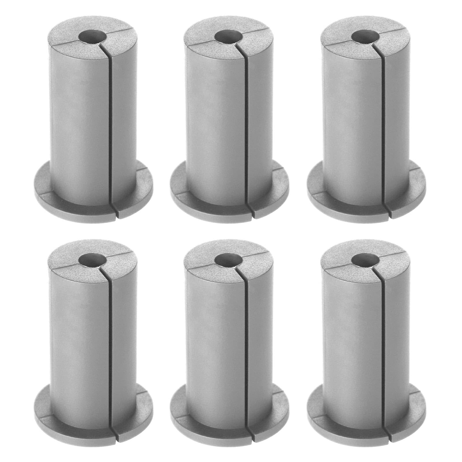 6pcs Cable Routing Kit for Starlink, Silicone Cable Feed Through Bushings for 1 Inch Wall Hole Cable Wall Grommet Cable Mounting Accessories for Starlink Ethernet Cable (Gray)