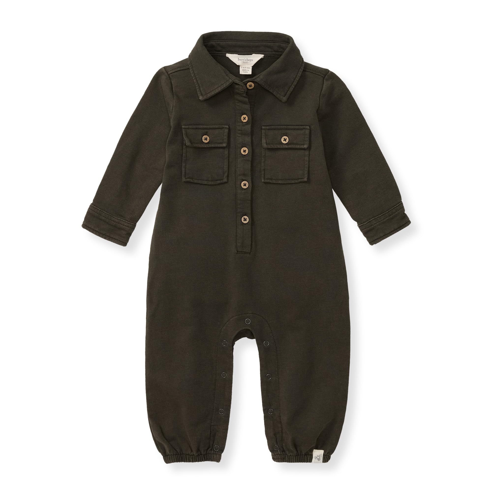 Photo 1 of Burt's Bees Baby Boy Infant Jumpsuits - 100% Organic Cotton Breathable Jumpsuit Coveralls for Boys Preemie to 24 Months