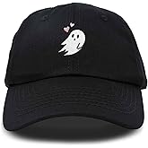 DALIX Embroidered Heartly Ghost Baseball Cotton Cap Women