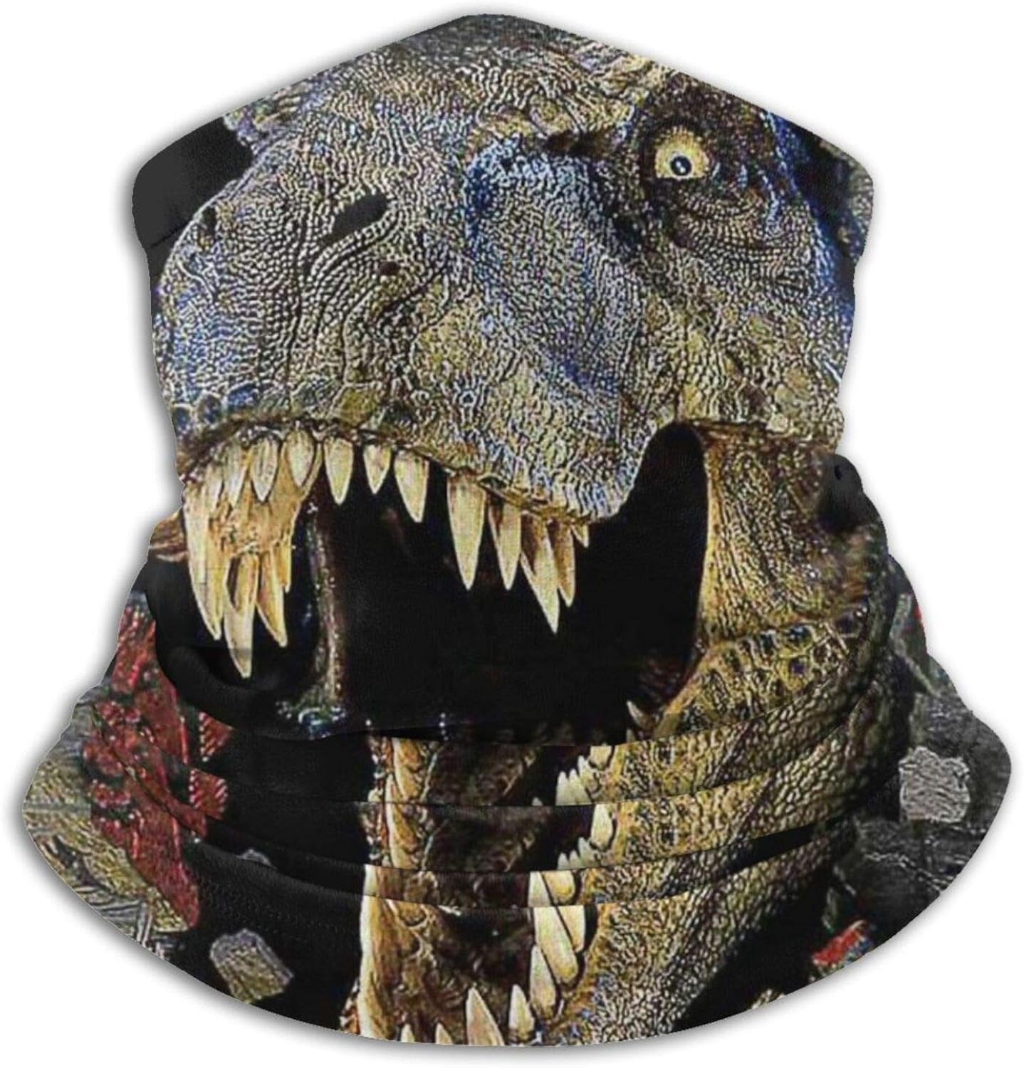 Cool Black Animal Dinosaur Unisex Neck Warmer Face Mask Ski Mask Neck Face Scarf Outdoor Sports