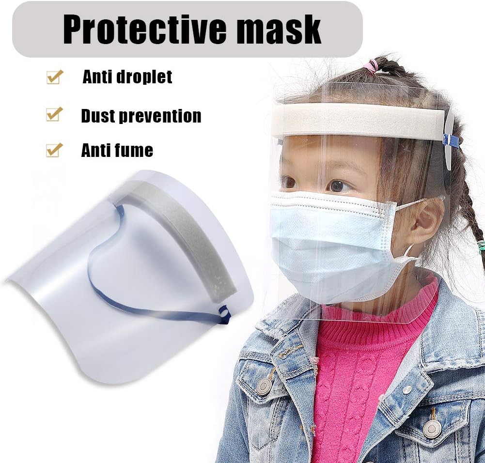 Oce180anYLV Kids Adults Protective Mask Visor Anti-Fog,Anti Splash Dust-proof Full Face Cover Mask Visor Shield Children