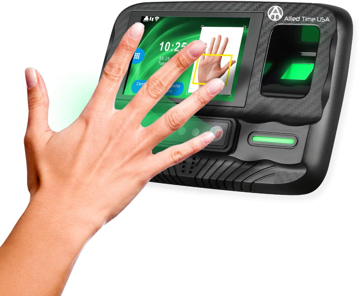 Biometric Employee Time Clock with Online Reporting - Face, Palm, Finger, Badge, WiFi Ready (#CB4000) : Office Products