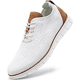 Men's Casual Dress Oxfords Sneakers Business Mesh Breathable Lightweight Walking Shoes Tennis Comfortable