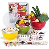 16Pcs Large Mixing Bowls with Airtight Lids Set: Zog Melamine Baking Bowl Set 5.5, 3.9, 2.6 QT, Nesting Bowls for Space Savin