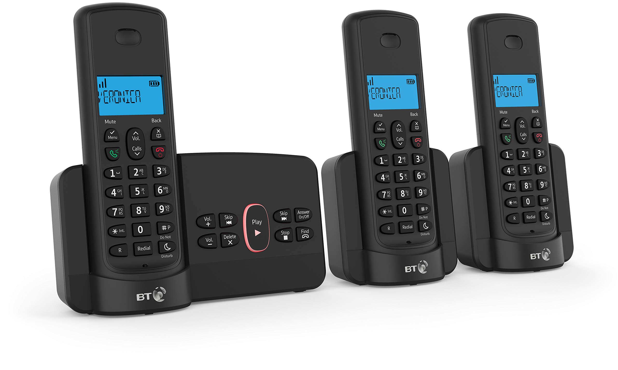 BT3110 Telephone with Basic Call Blocking (Trio Handset Pack), 094188