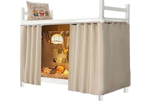 Qubanda Dorm Home Solid Thicken Bunk Blackout Bed Curtains Cloth Bed Canopy Men Women Single Sleeper