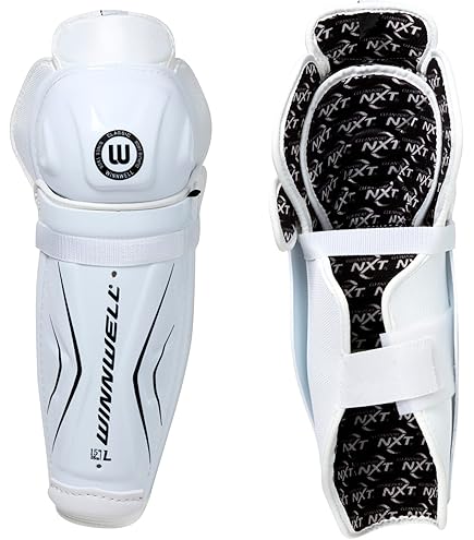Power-tek V5.0 Dek/Ball Hockey Shin Pads - Unisex Protective Gear