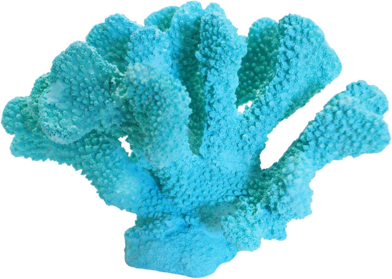 Turqouise Decorative Sea Coral Reef Resin Figurine - Coastal Decor, Sea Life Nautical Theme, Beach Home Decor, Shabby Chic Decor