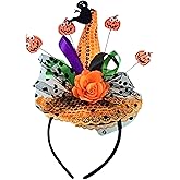 Halloween Witch Hat Headband Dress Up Accessory for Kids and Adults