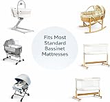 Dudu N Girlie Moses Basket Sheets 2 Pack Fitted 75x30 Yellow Jersey Cotton view 4