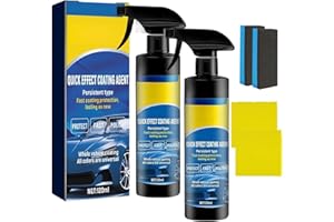 Car Coating Agent Spray, Quick Effect Polish Spray, Automobile Scrape Wax Agent, Easy to Use,Oil Film Emulsion Glass Cleaner,