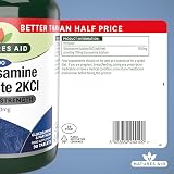 Natures Aid Glucosamine Sulphate 1500mg 90 Tablets High Strength view 6