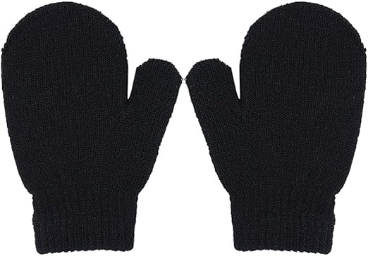 solid color baby mittens