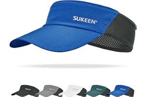 Sukeen Sun Visor Hat for Men Large Head Lightweight Cooling Stretchy Visor Hat for Running, Tennis, Golf, Daily Wear