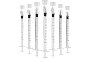LZHNB Luer Lock Syringe 1ml - Sterile Disposable Syringes (30 Pack), Individual Sealed Packaging