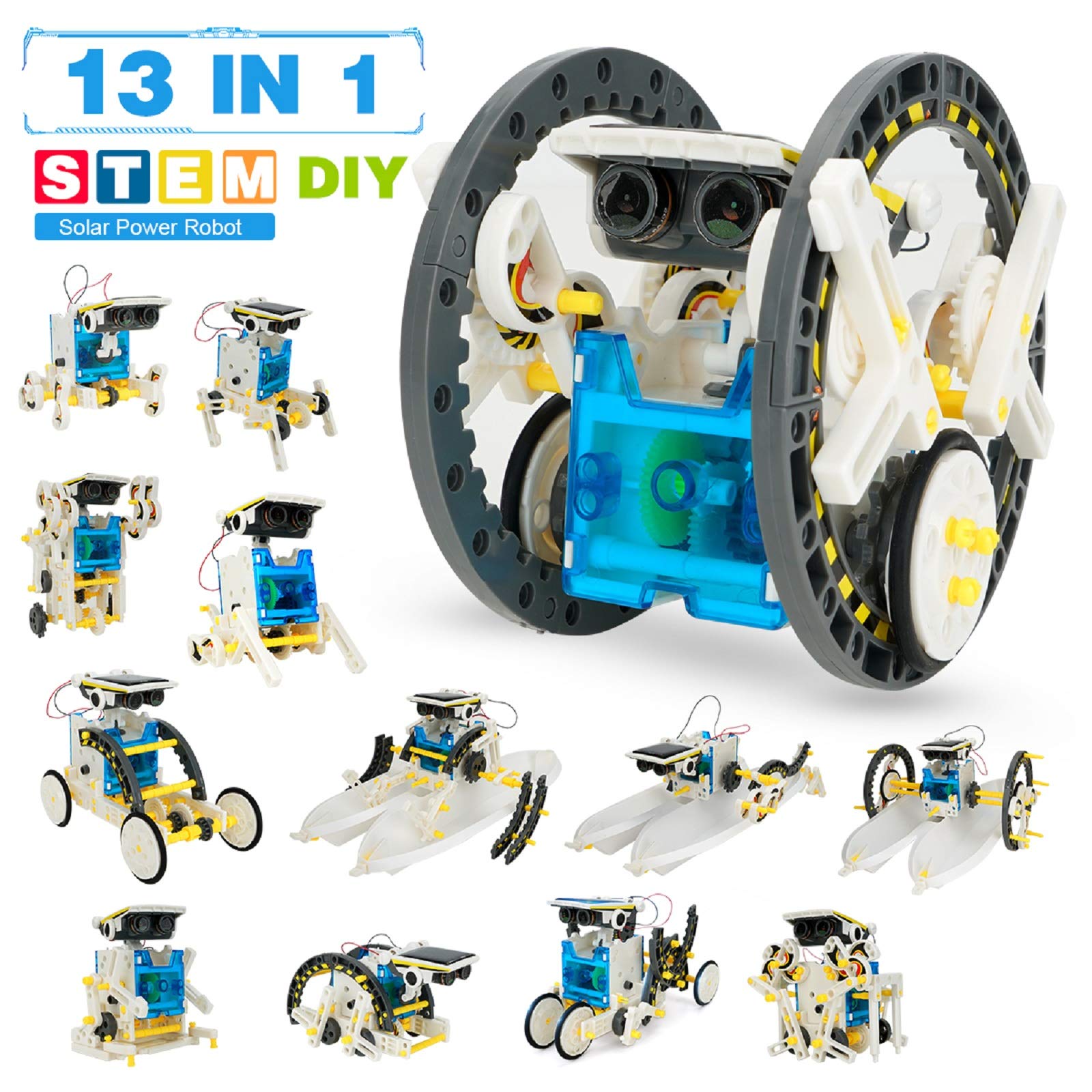 Buy Pickwoo STEM Solar Robot Toys 13-in-1, Education Science Experiment ...