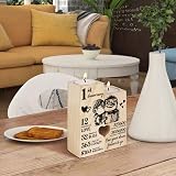 Vetbuosa 1st Anniversary Candlestick Gift for Couple Paper Theme view 2