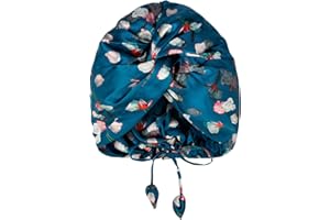 OLESILK 22 Momme Silk Hair Bonnet for Curly Hair, 100% Mulberry Double Side Sleep Cap for Women, Floral Printed Night Cap for
