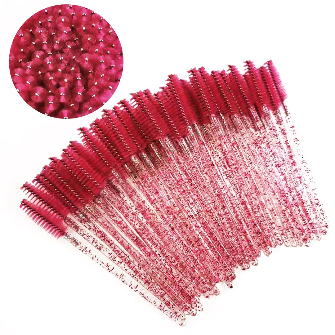 ZHIYE 100 pcs Eyelash Mascara Brushes, Wands Applicator Eyebrow Brush Makeup Kit, Eyebrow Castor Oil Brush Makeup Tool
