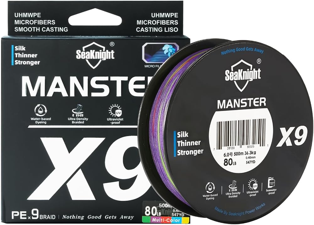 Seaknight X9 9 Strands Braided Line 500M 17-80LB Sea Fishing Line