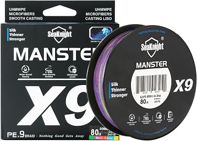 Seaknight X9 9 Strands Braided Line 500M 17-80LB Sea Fishing Line